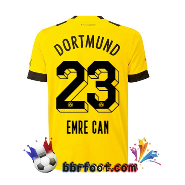 Maillot Foot Dortmund BVB (Emre Can 23) Domicile Jaune 22/23