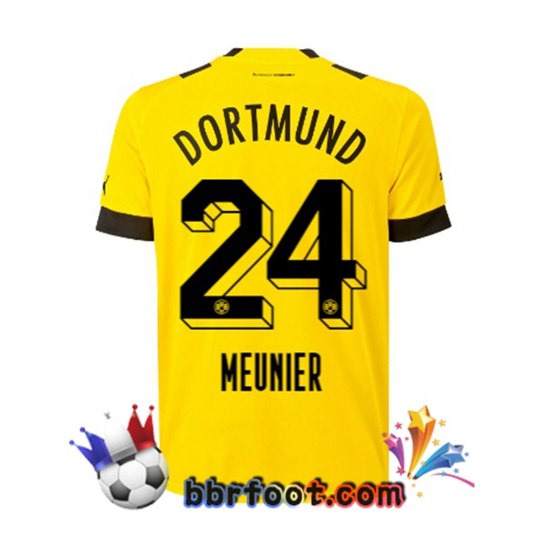 Maillot Foot Dortmund BVB (Meunier 24) Domicile Jaune 22/23
