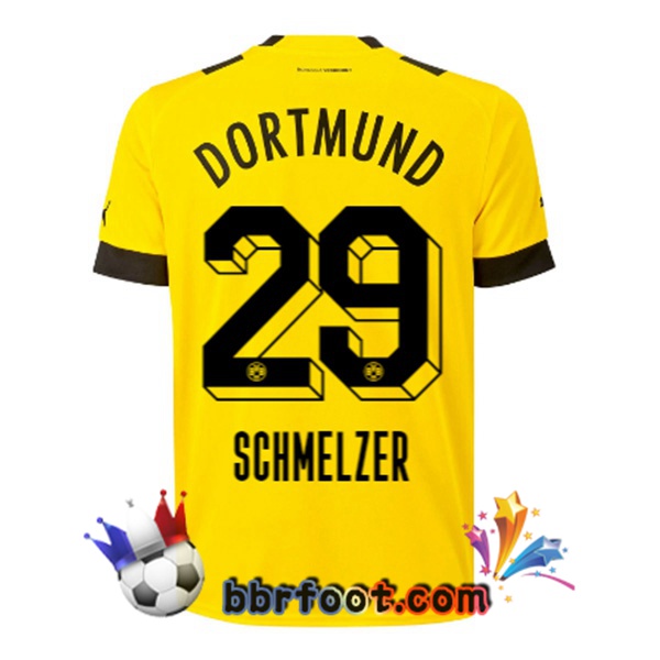 Maillot Foot Dortmund BVB (Schmelzer 29) Domicile Jaune 22/23