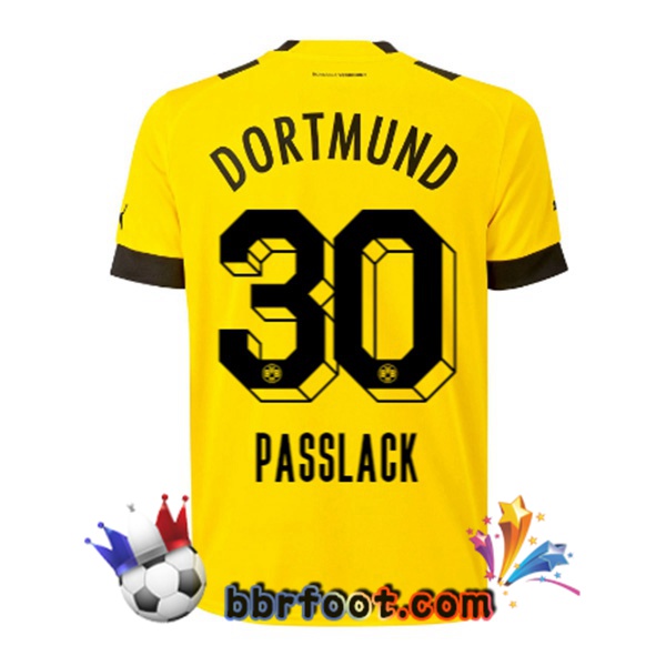 Maillot Foot Dortmund BVB (Passlack 30) Domicile Jaune 22/23