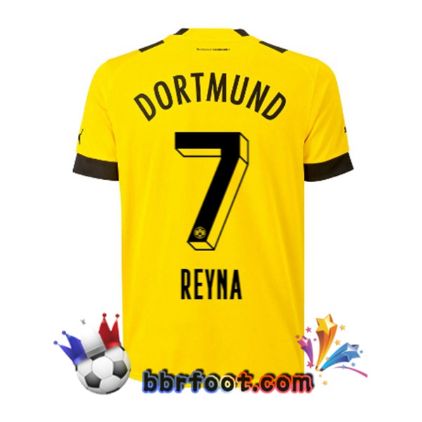 Maillot Foot Dortmund BVB (Reyna 7) Domicile Jaune 22/23