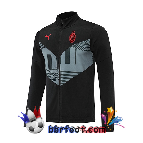 Veste Foot AC Milan Noir 22/23