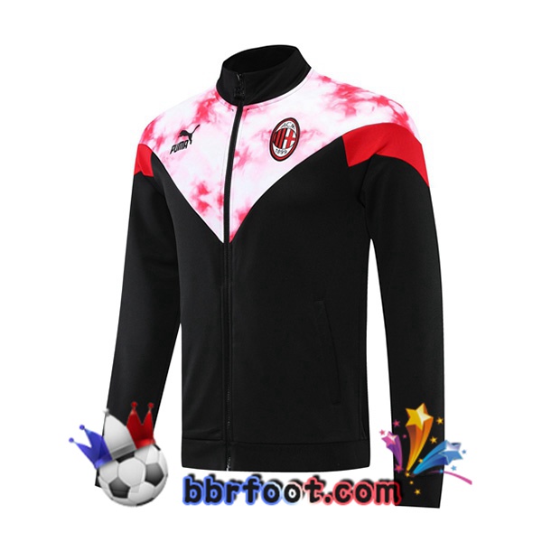 Veste Foot AC Milan Noir Rouge 22/23