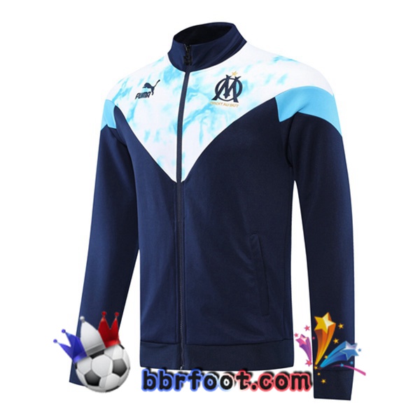 Veste Foot Marseille OM Bleu Royal 22/23