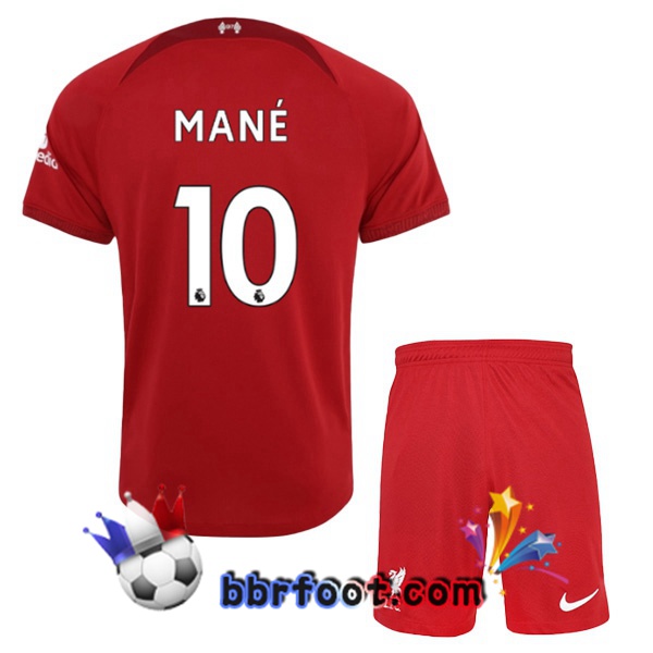 Maillot Foot FC Liverpool (MANE 10) Enfant Domicile Rouge 22/23