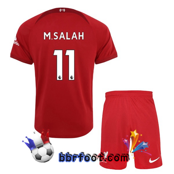 Maillot Foot FC Liverpool (M.SALAH 11) Enfant Domicile Rouge 22/23