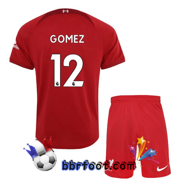 Maillot Foot FC Liverpool (GOMEZ 12) Enfant Domicile Rouge 22/23