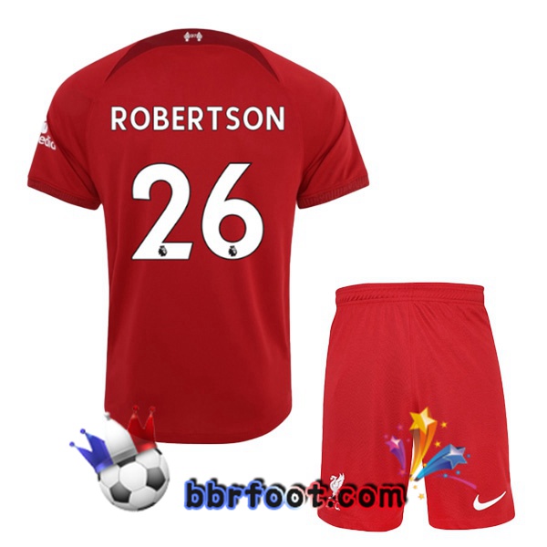 Maillot Foot FC Liverpool (ROBERTSON 26) Enfant Domicile Rouge 22/23