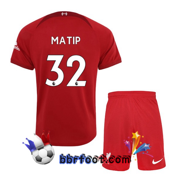 Maillot Foot FC Liverpool (MATIP 32) Enfant Domicile Rouge 22/23