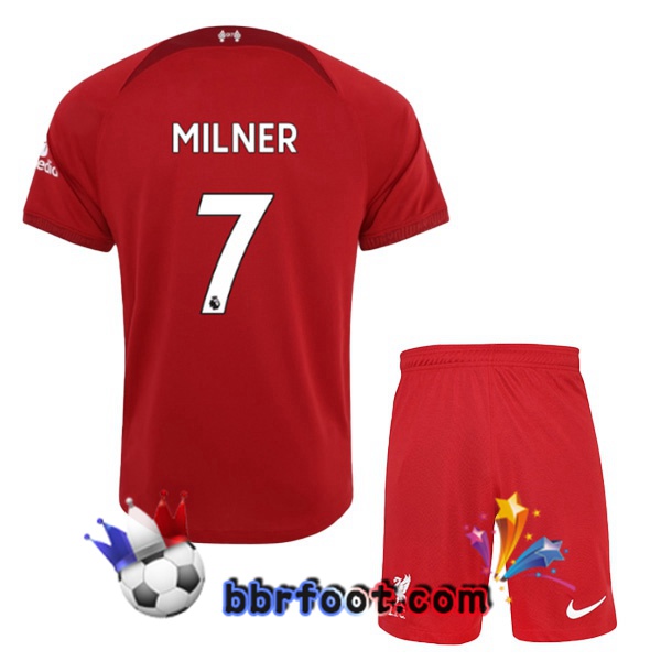 Maillot Foot FC Liverpool (MILNER 7) Enfant Domicile Rouge 22/23