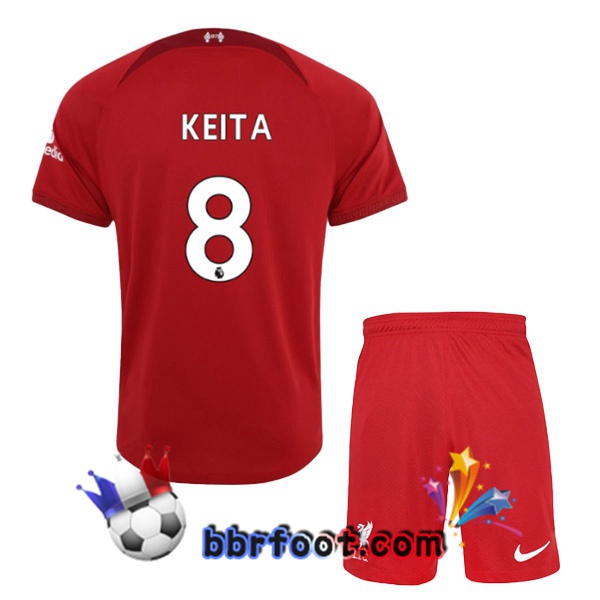 Maillot Foot FC Liverpool (KEITA 8) Enfant Domicile Rouge 22/23 Maillot Foot FC Liverpool (KEITA 8) Enfant Domicile Rouge 22/23