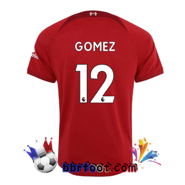 Maillot Foot FC Liverpool (GOMEZ 12) Domicile Rouge 22/23