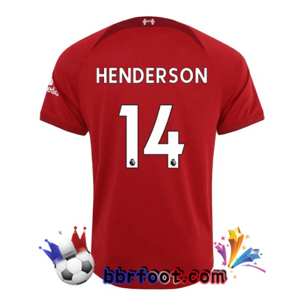 Maillot Foot FC Liverpool (HENDERSON 14) Domicile Rouge 22/23