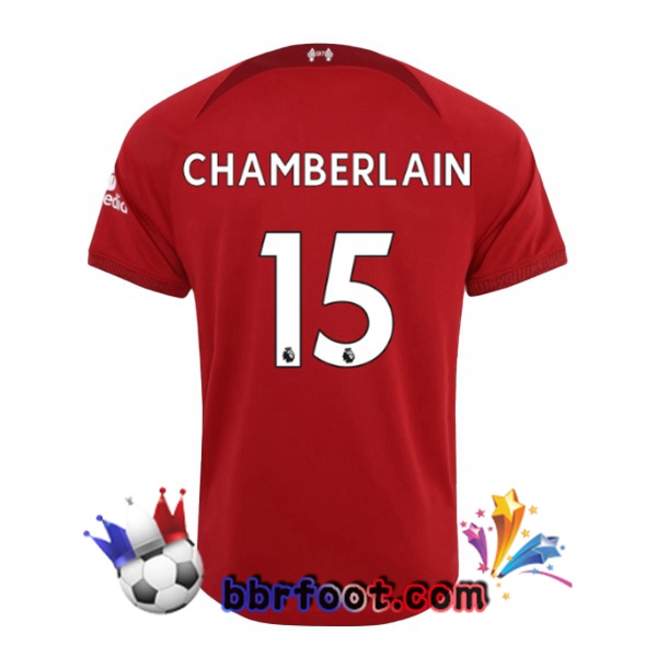 Maillot Foot FC Liverpool (CHAMBERLAIN 15) Domicile Rouge 22/23