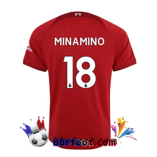 Maillot Foot FC Liverpool (MINAMINO 18) Domicile Rouge 22/23 Maillot Foot FC Liverpool (MINAMINO 18) Domicile Rouge 22/23