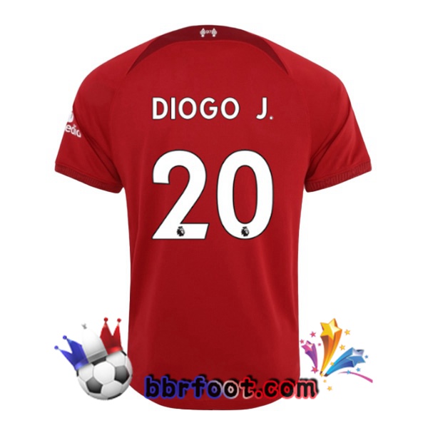 Maillot Foot FC Liverpool (DIOGO J. 20) Domicile Rouge 22/23 Maillot Foot FC Liverpool (DIOGO J. 20) Domicile Rouge 22/23