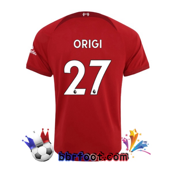 Maillot Foot FC Liverpool (ORIGI 27) Domicile Rouge 22/23
