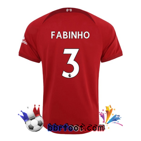 Maillot Foot FC Liverpool (FABINHO 3) Domicile Rouge 22/23 Maillot Foot FC Liverpool (FABINHO 3) Domicile Rouge 22/23