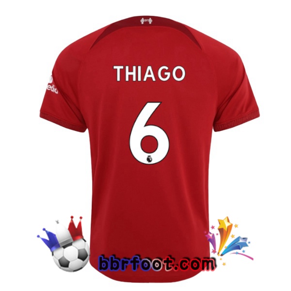 Maillot Foot FC Liverpool (THIAGO 6) Domicile Rouge 22/23