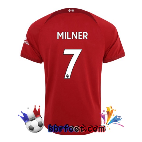 Maillot Foot FC Liverpool (MILNER 7) Domicile Rouge 22/23