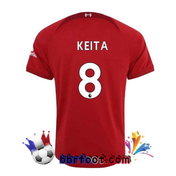 Maillot Foot FC Liverpool (KEITA 8) Domicile Rouge 22/23