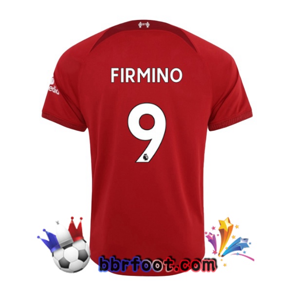 Maillot Foot FC Liverpool (FIRMINO 9) Domicile Rouge 22/23