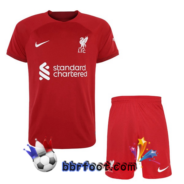 Maillot Foot FC Liverpool Enfant Domicile Rouge 22/23
