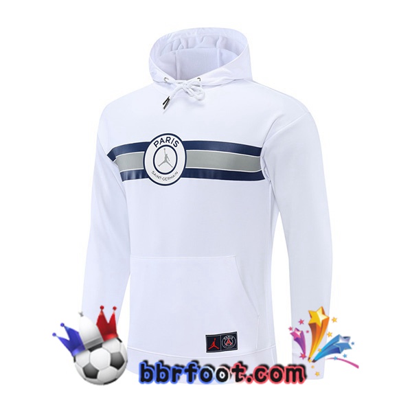 Sweatshirt à Capuche JORDAN Paris PSG Blanc 22/23