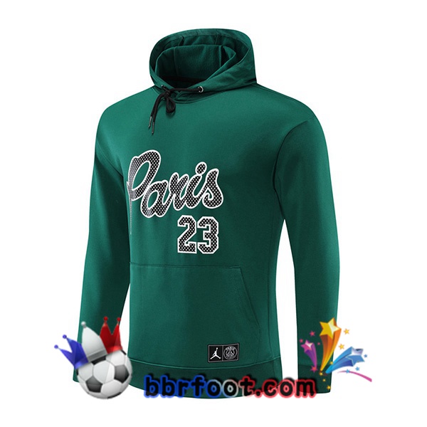 Sweatshirt à Capuche JORDAN Paris PSG Vert 22/23