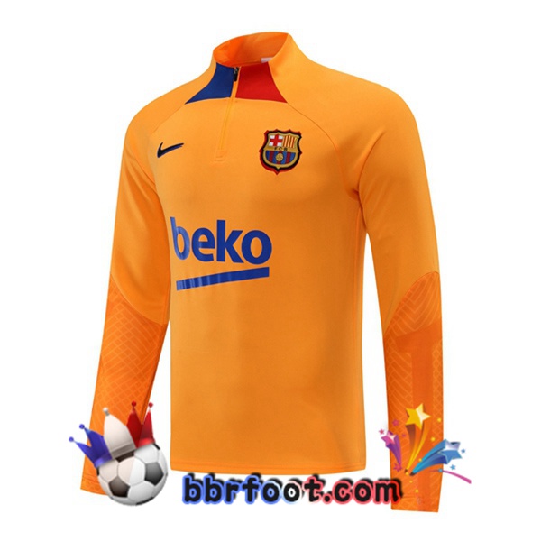 Sweatshirts Homme FC Barcelone Jaune 22/23 Sweatshirts Homme FC Barcelone Jaune 22/23