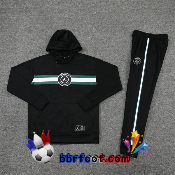 Capuche Survetement Foot JORDAN Paris PSG Noir 22/23