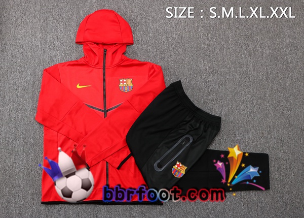 Veste A Capuche Survetement Foot FC Barcelone Rouge 22/23