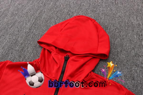 Veste A Capuche Survetement Foot FC Barcelone Rouge 22/23