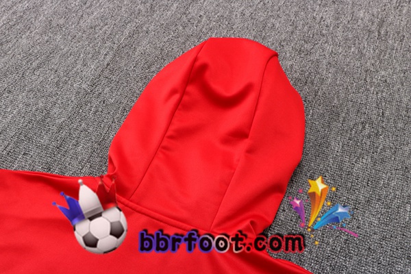 Veste A Capuche Survetement Foot FC Barcelone Rouge 22/23
