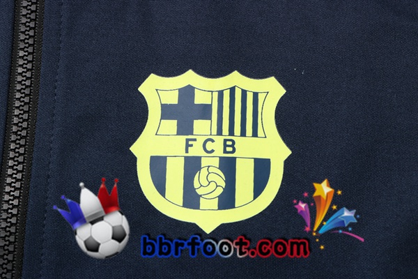 Veste A Capuche Survetement Foot FC Barcelone Bleu Royal 22/23