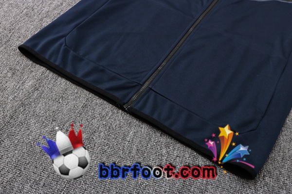 Veste A Capuche Survetement Foot FC Barcelone Bleu Royal 22/23
