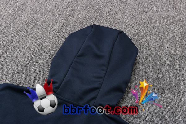 Veste A Capuche Survetement Foot FC Barcelone Bleu Royal 22/23