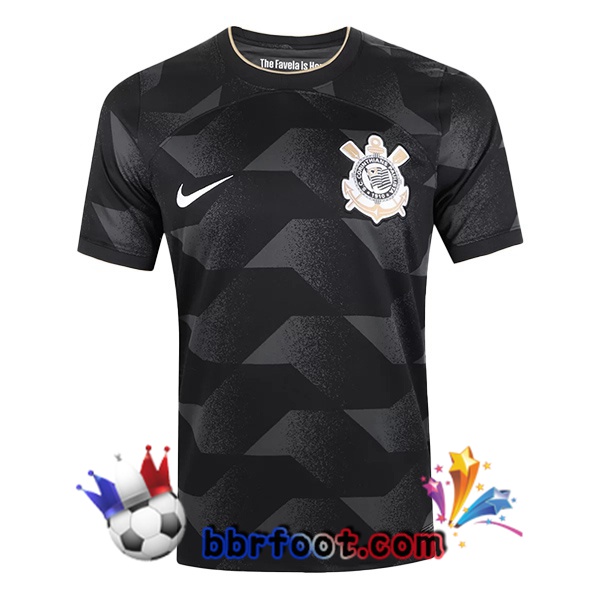 Maillot Foot Corinthians Exterieur Noir 22/23