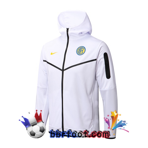 Veste A Capuche Inter Milan Blanc 22/23