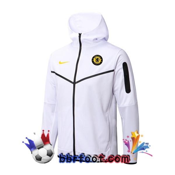 Veste A Capuche FC Chelsea Blanc 22/23