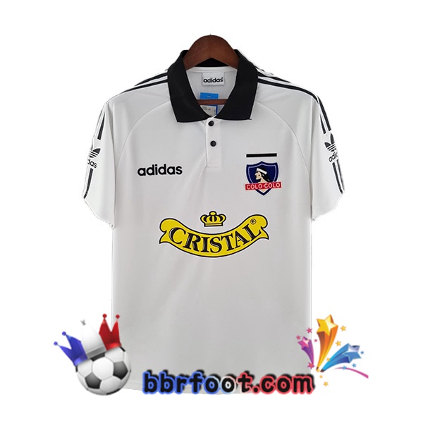 Maillot Foot Colo-Colo Retro Domicile Blanc 1992-1993