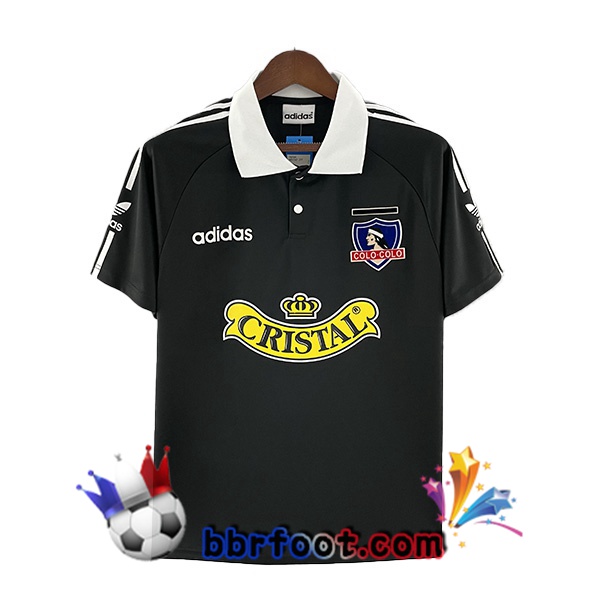 Maillot Foot Colo-Colo Retro Exterieur Noir 1992-1993