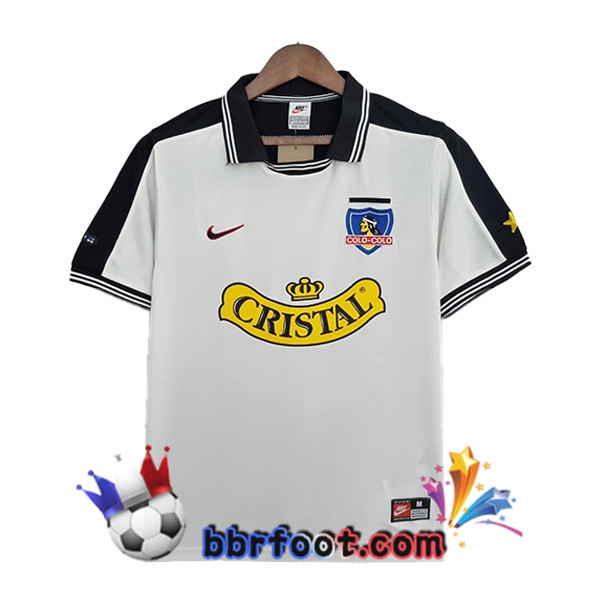 Maillot Foot Colo-Colo Retro Domicile Blanc 1999