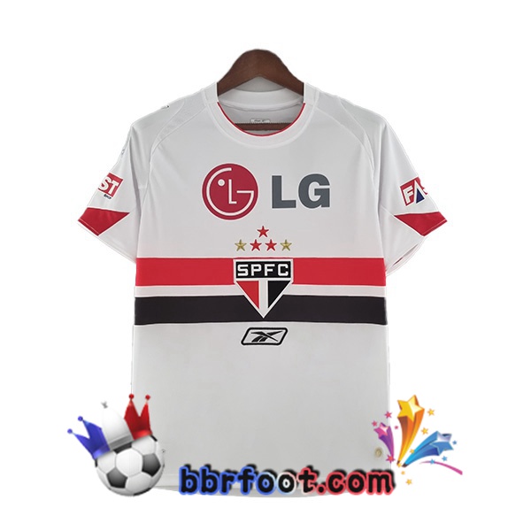 Maillot Foot Sao Paulo FC Retro Domicile Blanc 2006