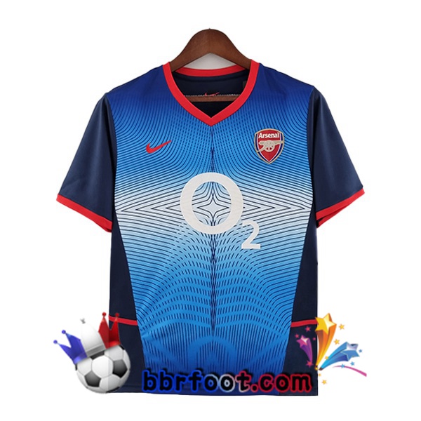 Maillot Foot Arsenal Retro Exterieur Bleu 2002-2004