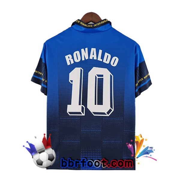 Maillot Foot Inter Milan Ronaldo Retro Bleu 1997-1998