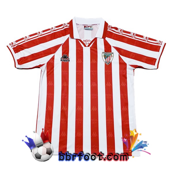 Maillot Foot Athletic Bilbao Retro Domicile Rouge 1995-1997