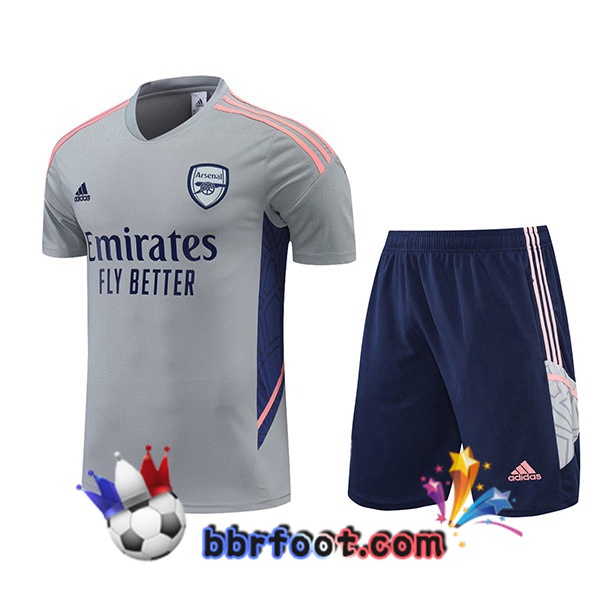 Training T-Shirts Arsenal + Shorts Gris 2022/2023