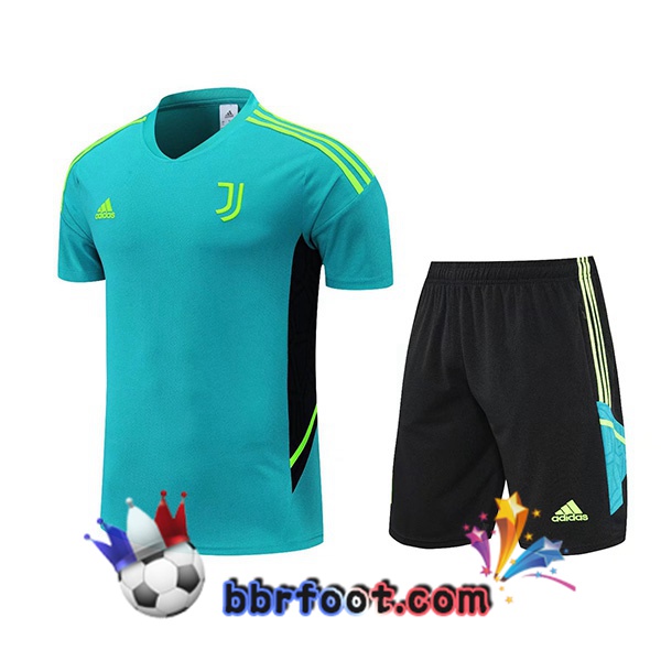 Training T-Shirts Juventus + Shorts Vert 2022/2023