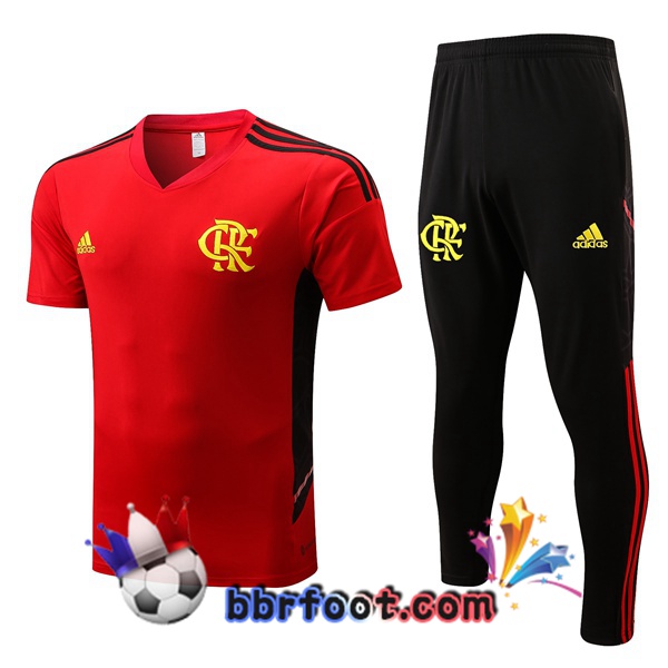 Training T-Shirts Flamengo + Pantalon Rouge 2022/2023 Training T-Shirts Flamengo + Pantalon Rouge 2022/2023